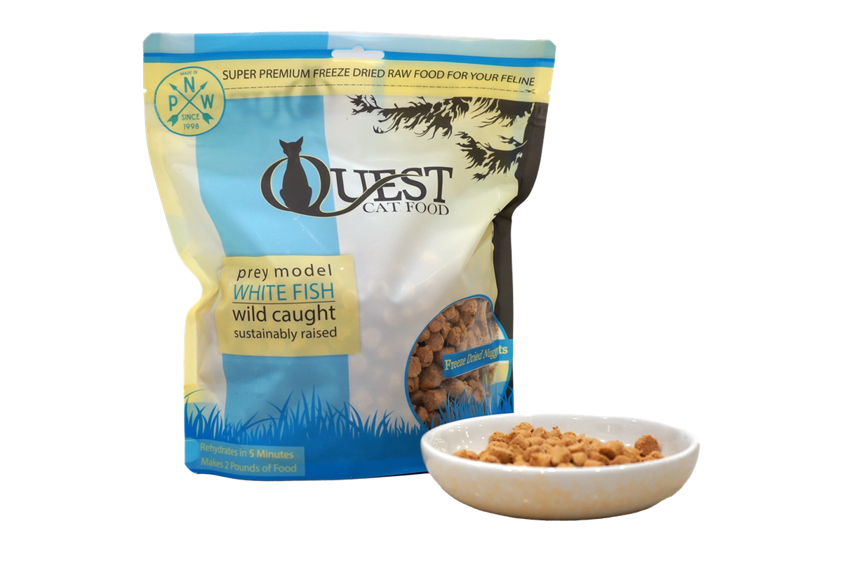 Steve's Real Food Quest Freeze-Dried White Fish Cat Food