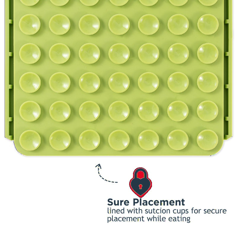 Interactive Food-Grade Foraging Mat for Dogs, Clover