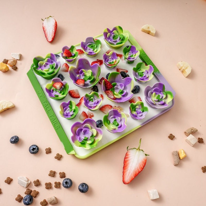 Interactive Food-Grade Foraging Mat for Dogs, Succulent