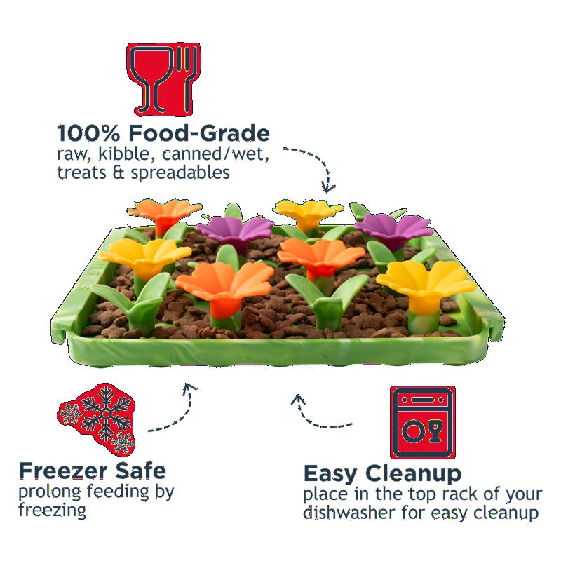 Interactive Food-Grade Foraging Mat for Dogs, Succulent
