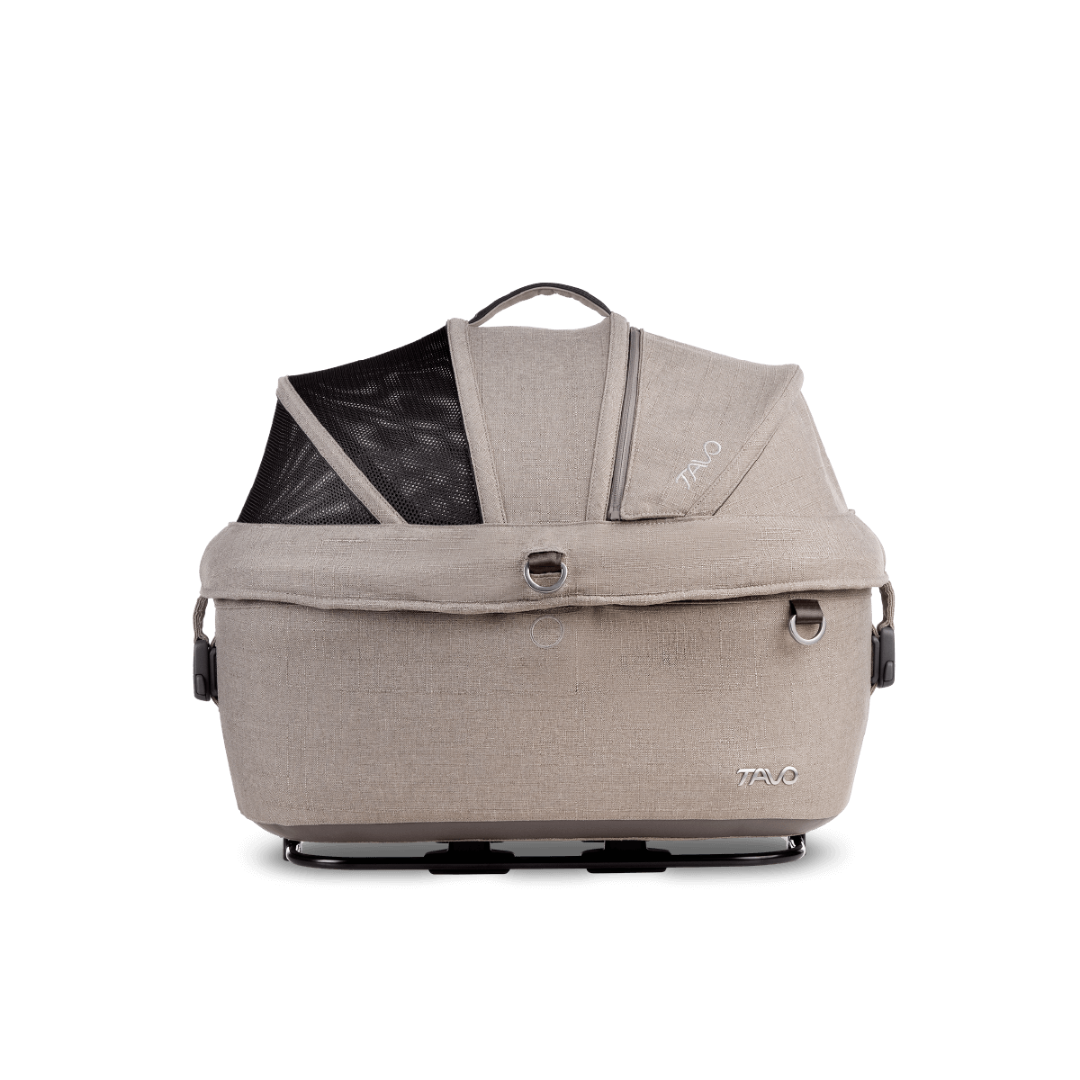 Tavo Pets Carrier and Safety Car Seat with Base, Maeve in Fawn