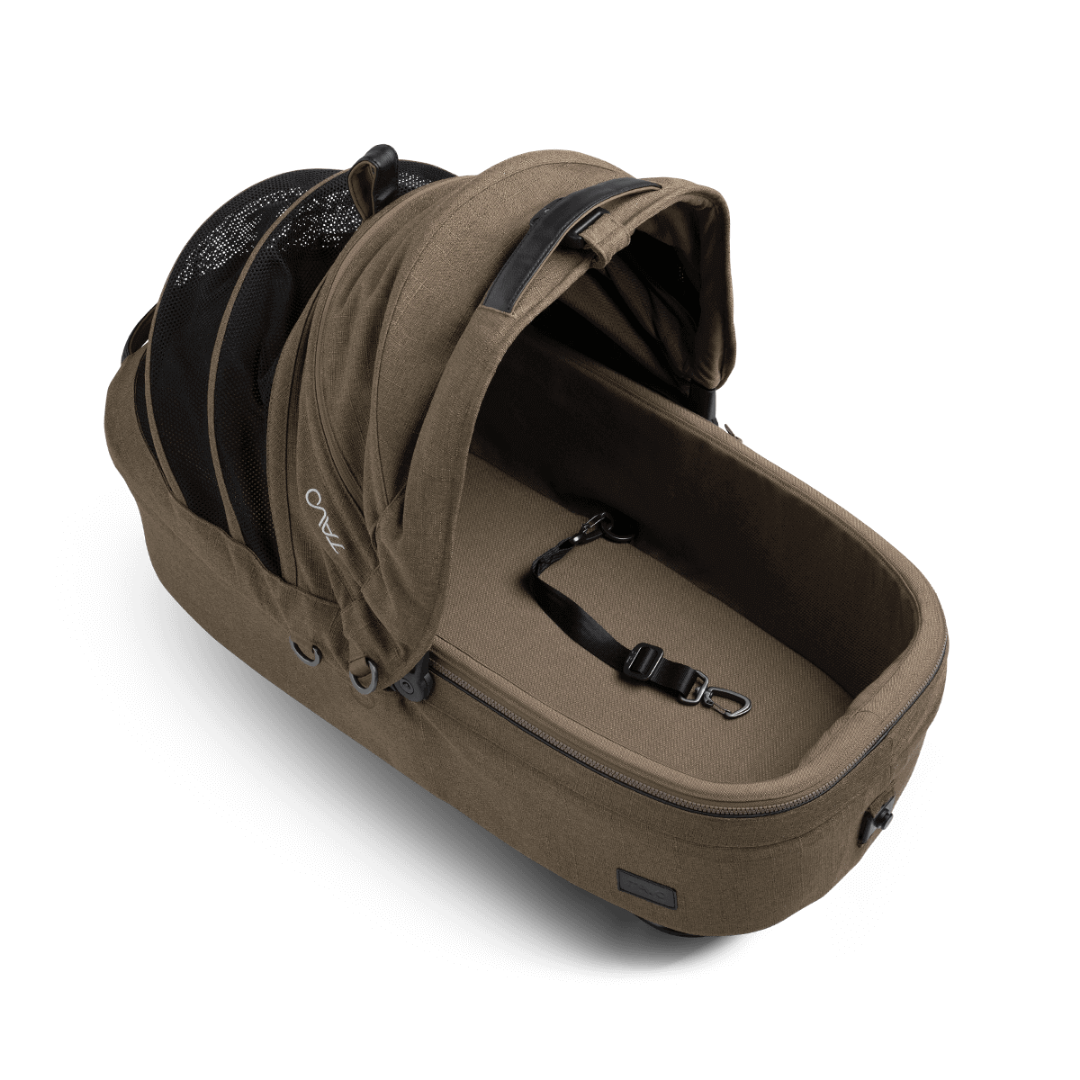 Tavo Pets Carrier and Safety Car Seat with Base, Maeve in Brindle