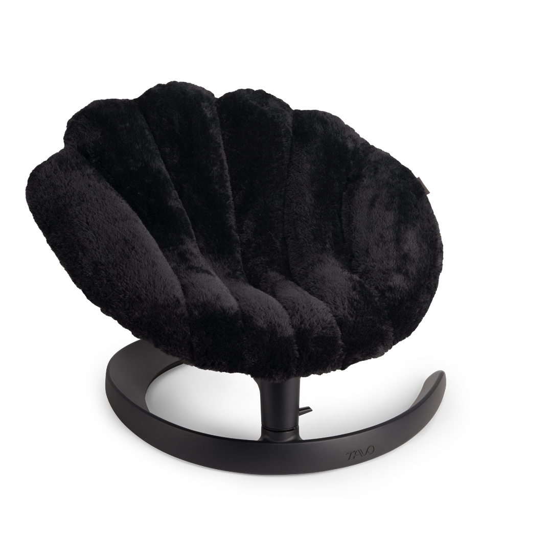Tavo Pets Swaying Lounger and Pet Bed, Shell in Onyx