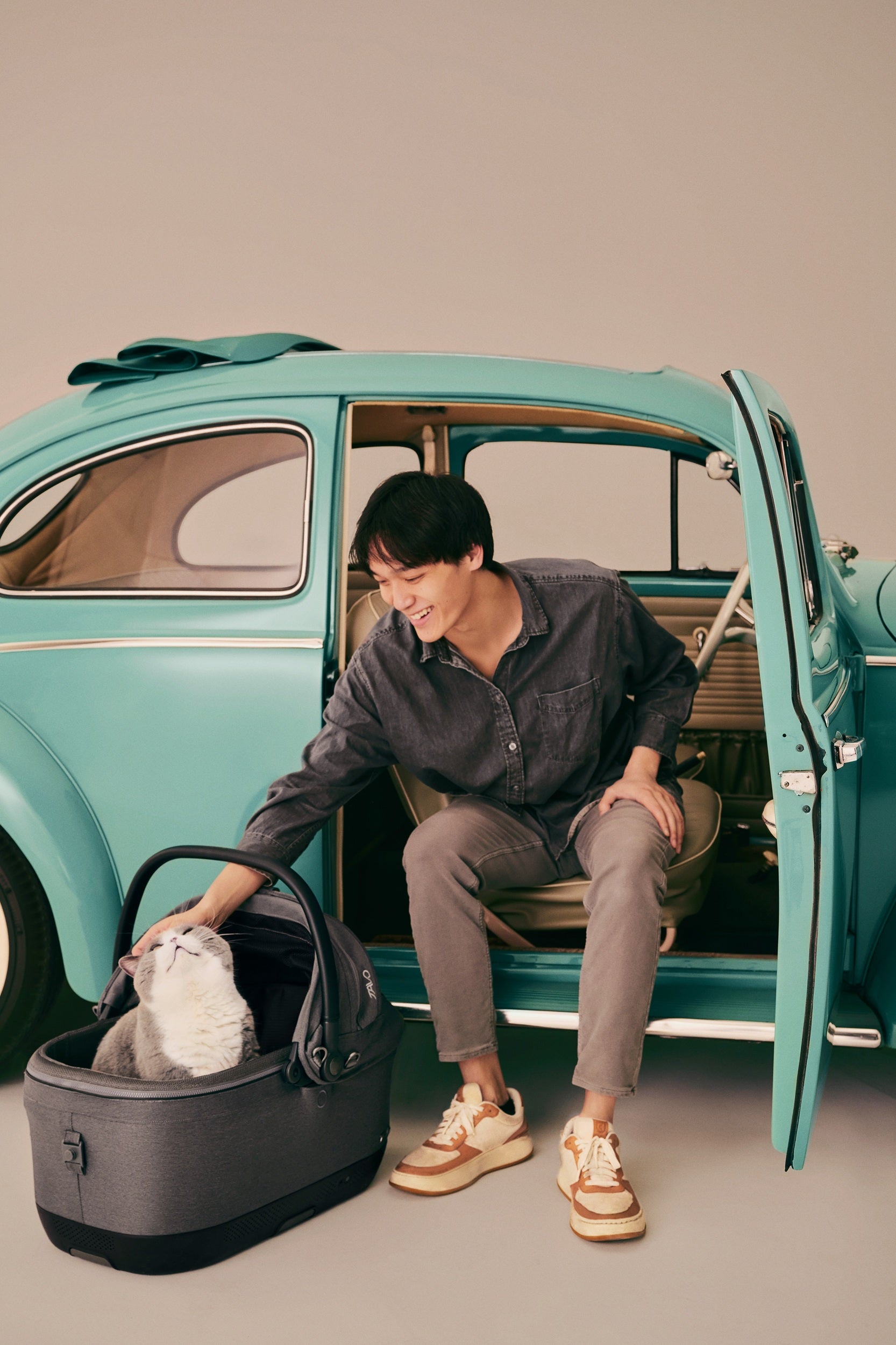 Tavo Pets Carrier and Safety Car Seat, Maeve ISO Wind in Fawn