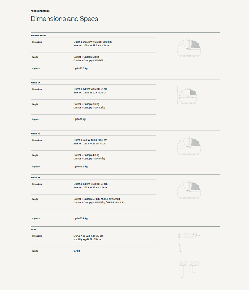 Tavo Pets Carrier and Safety Car Seat with Base, Maeve in Merle Aire