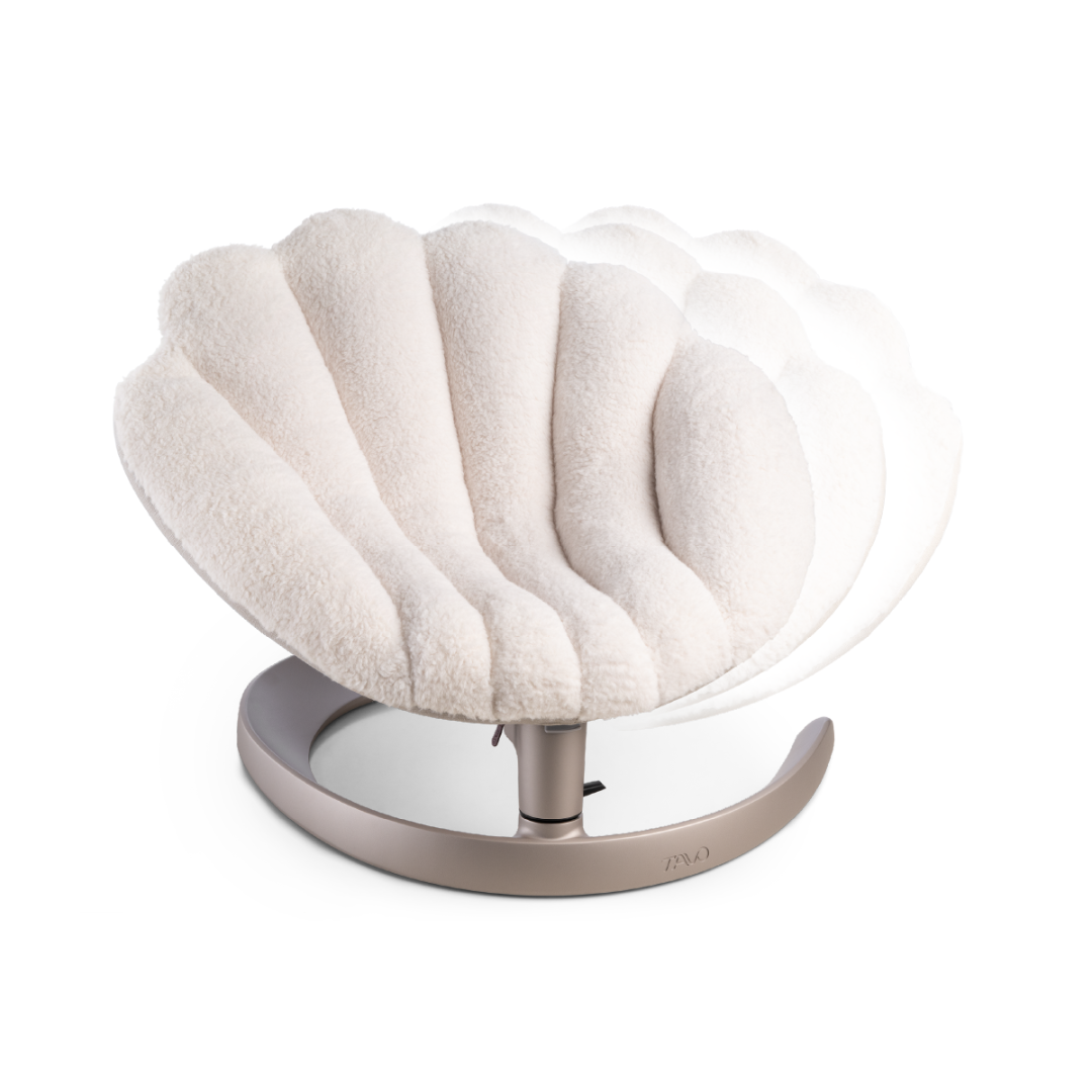Tavo Pets Swaying Lounger and Pet Bed, Shell in Latte