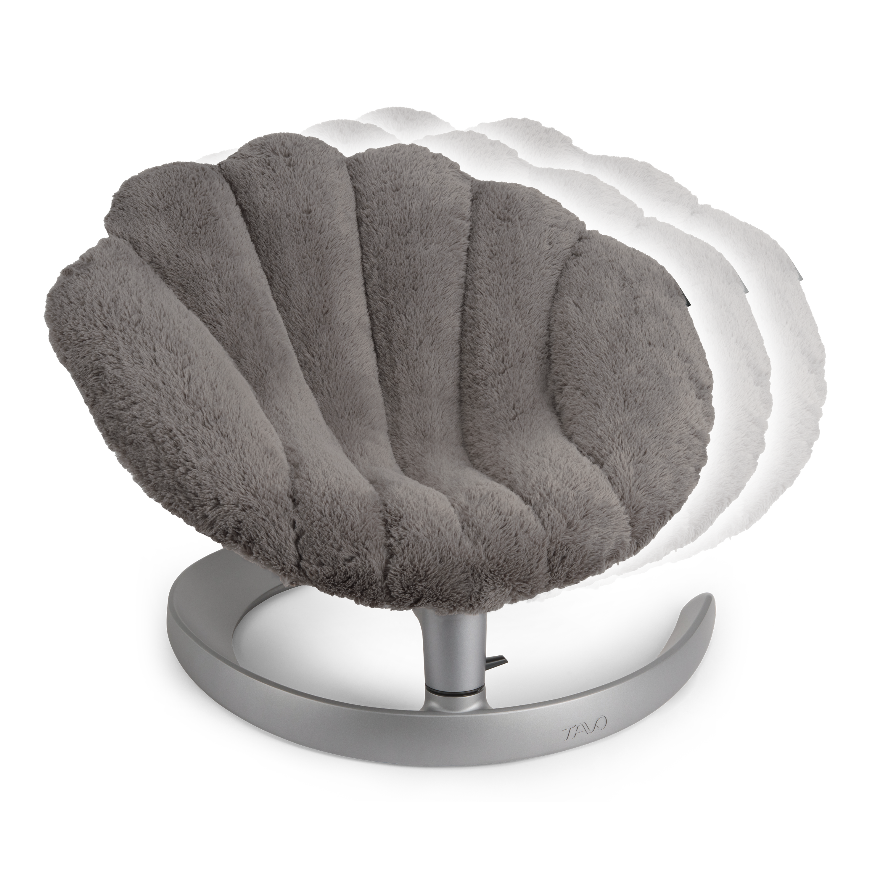 Tavo Pets Shell Lounger: The Swaying, Calming Pet Bed in Lunar