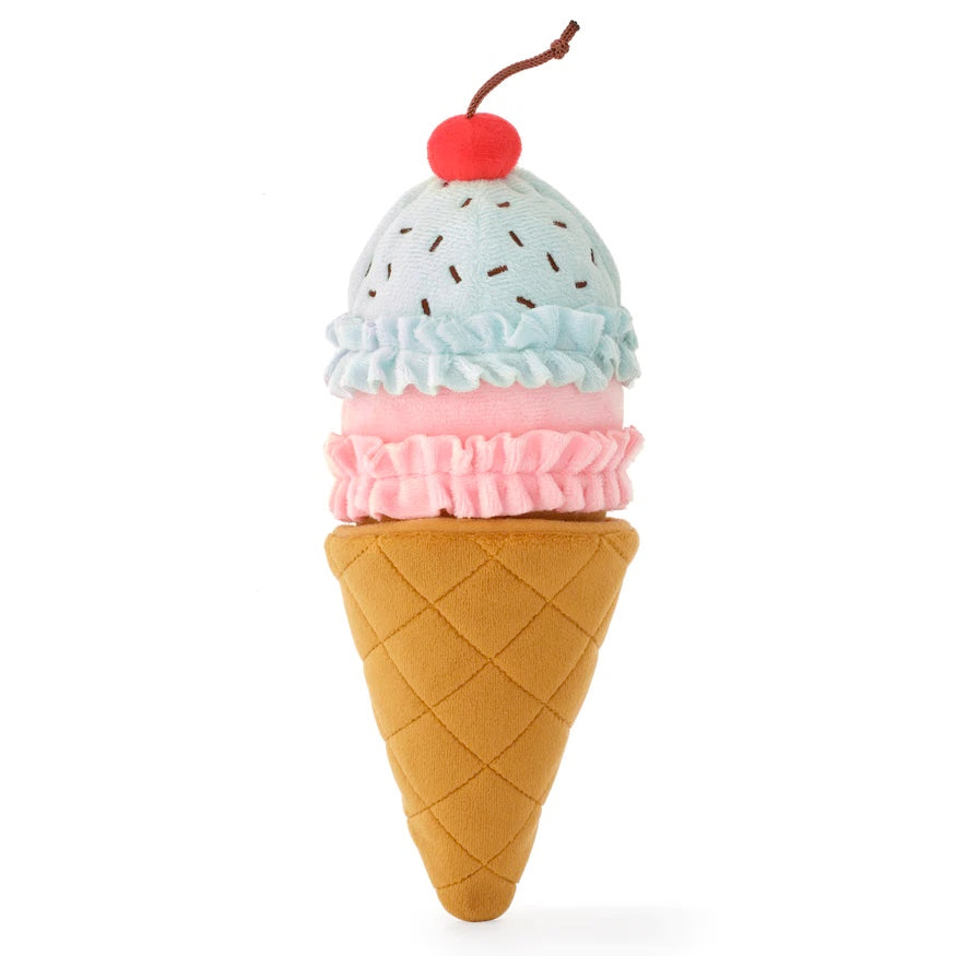 Squeaky Plush Interactive Snuffle Dog toys, Ice Cream