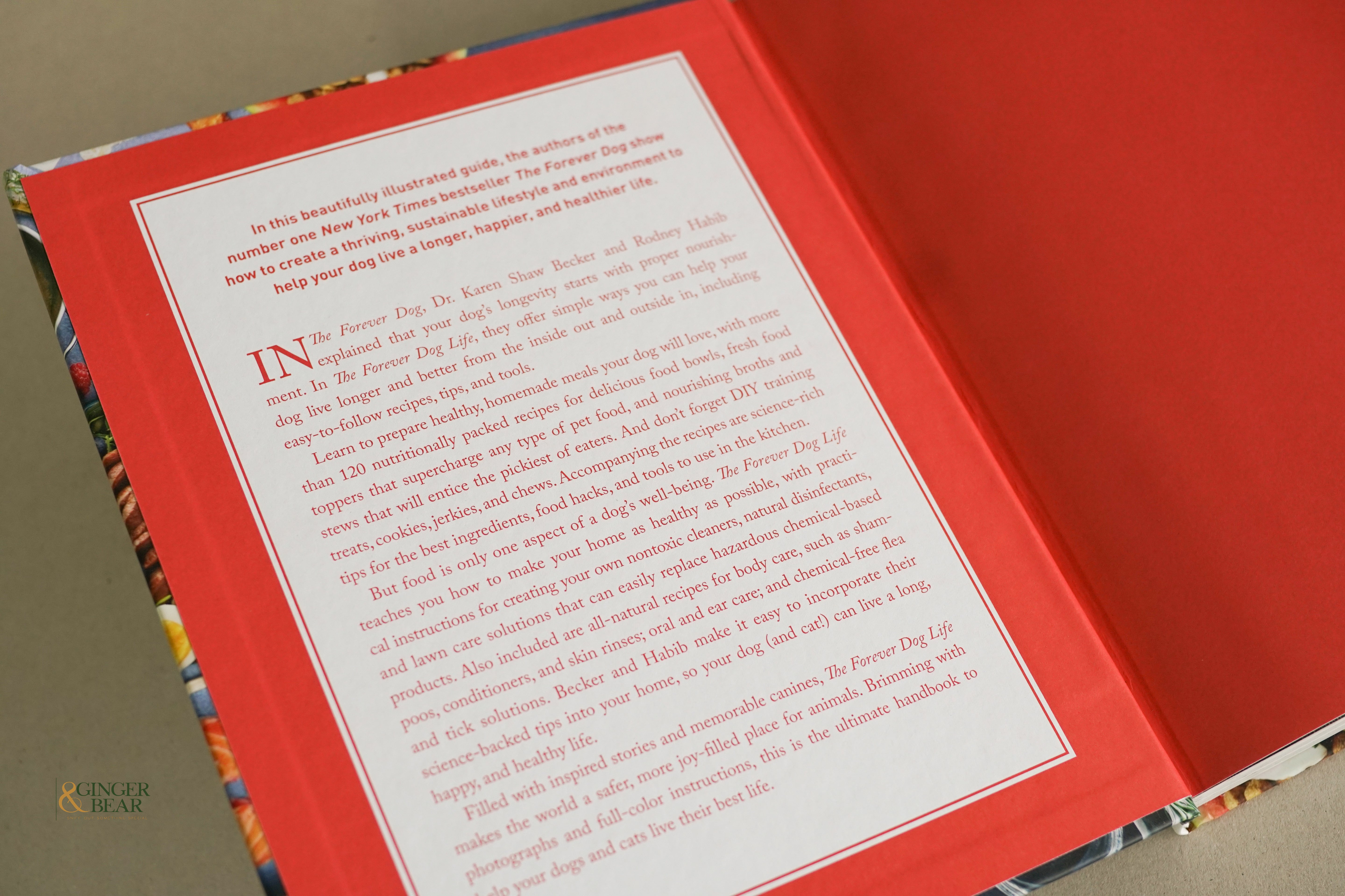 Book: The Forever Dog Life — 120+ Recipes & Longevity Tips (Hardcover, 2024)