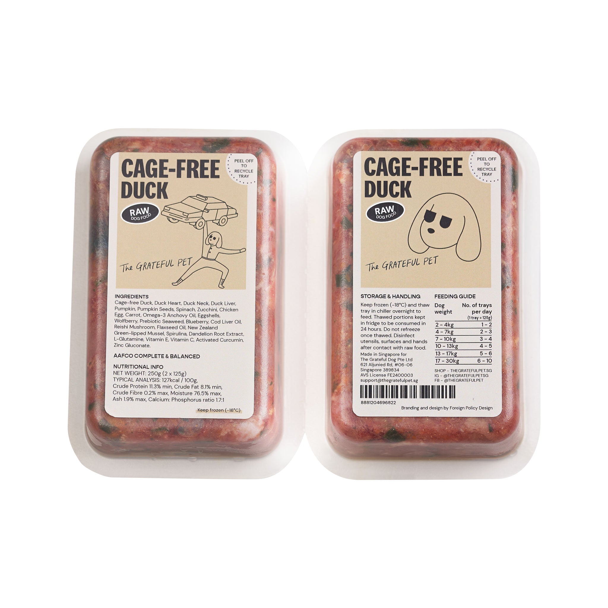 The Grateful Pet: Raw Food for Dogs, Cage-free Duck