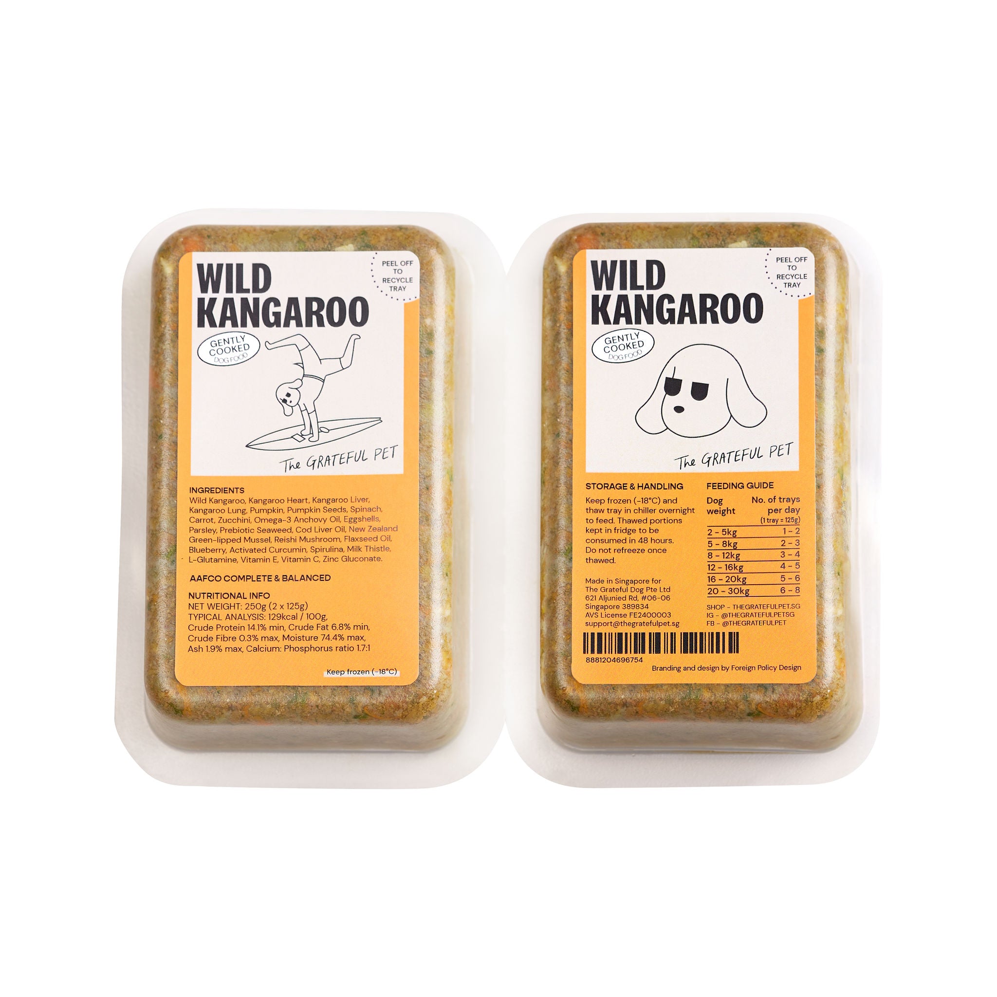 The Grateful Pet: Cooked Food for Dogs, Wild Kangaroo Meat