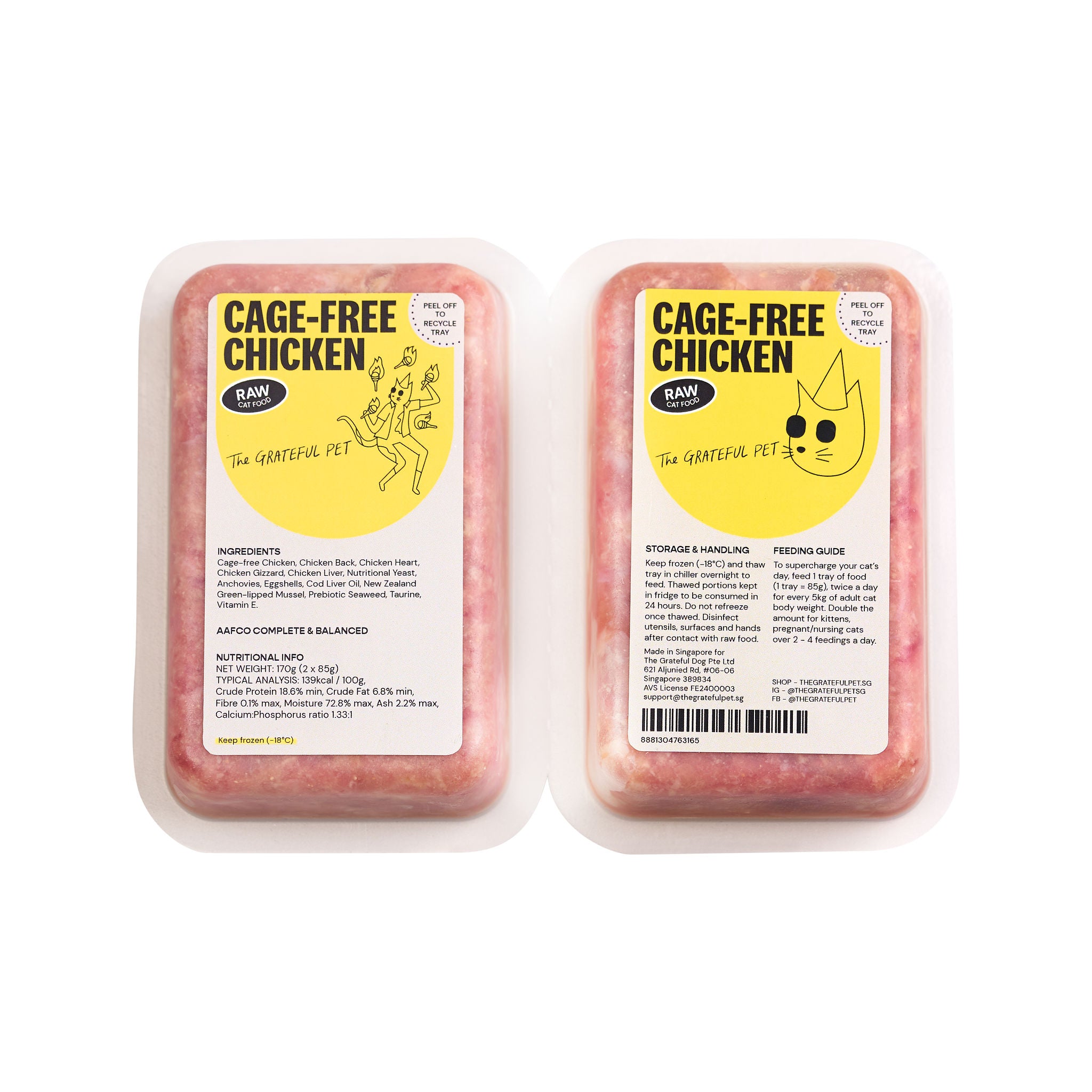 The Grateful Pet: Raw Food for Cats, Cage-free Chicken