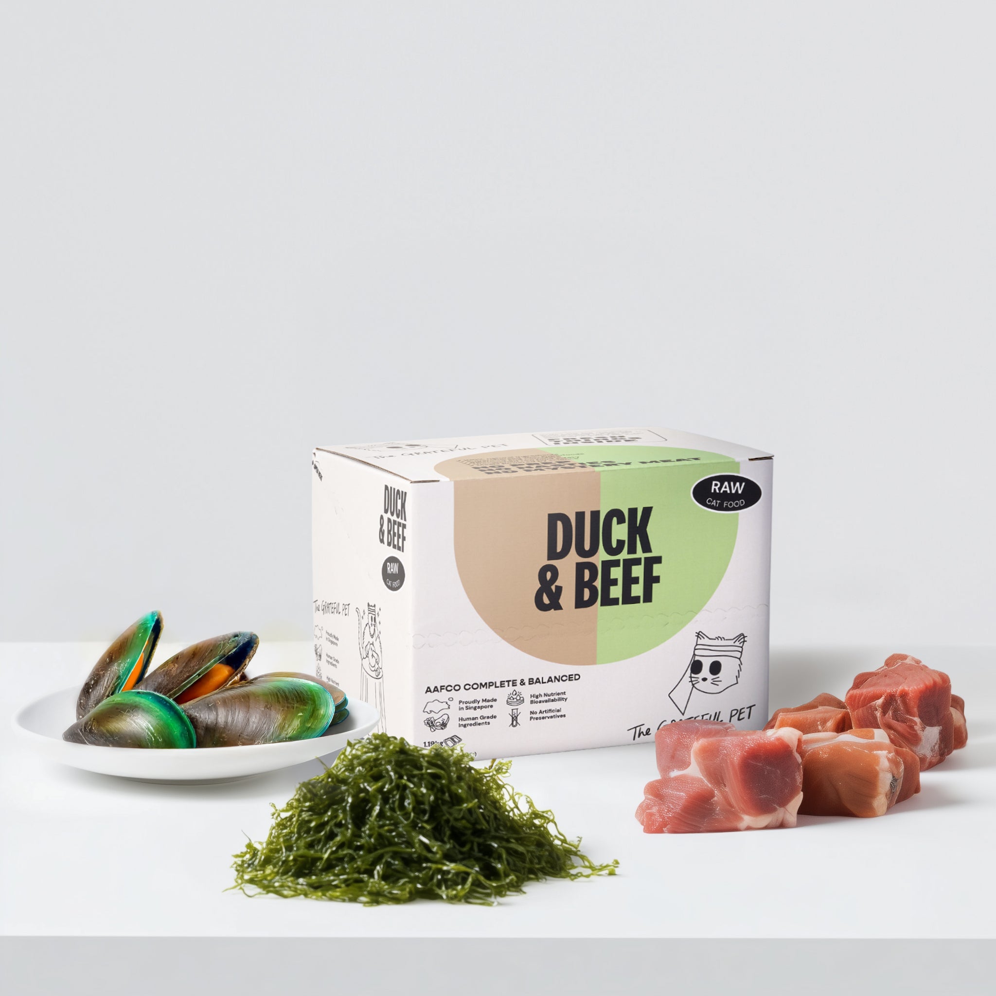 The Grateful Pet: Raw Food for Cats, Cage-free Duck & Grass-fed Beef