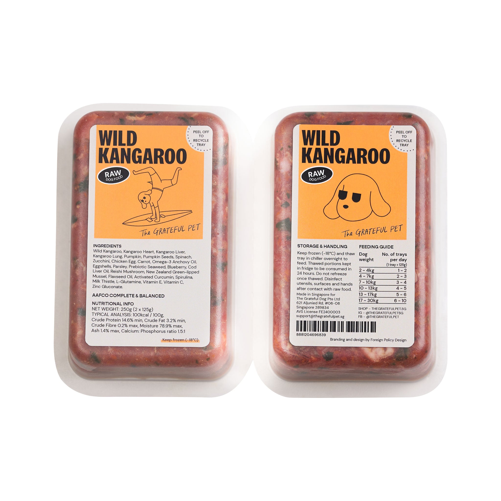 The Grateful Pet: Raw Food for Dogs, Wild Kangaroo Meat