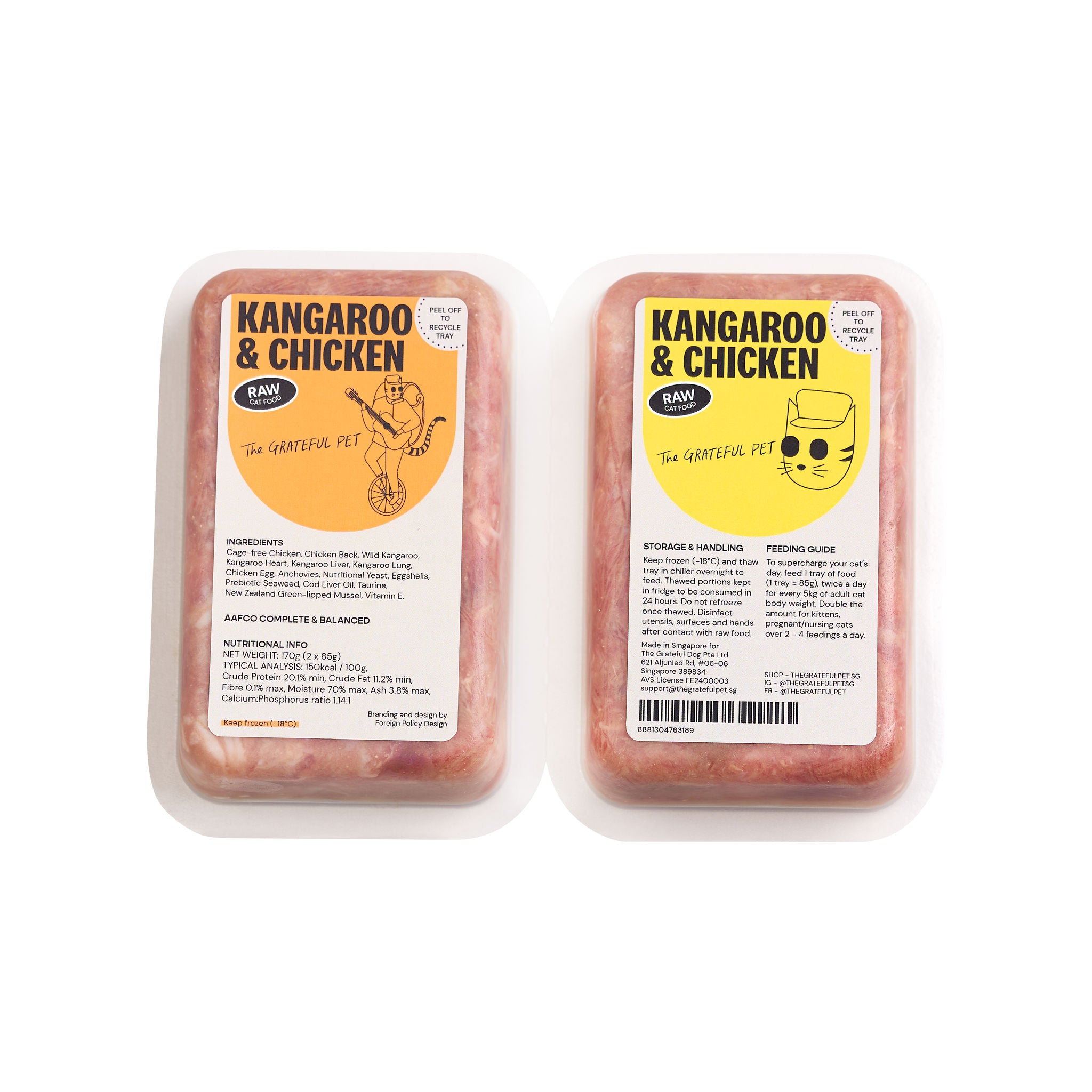 The Grateful Pet: Raw Food for Cats, Kangaroo & Cage-free Chicken