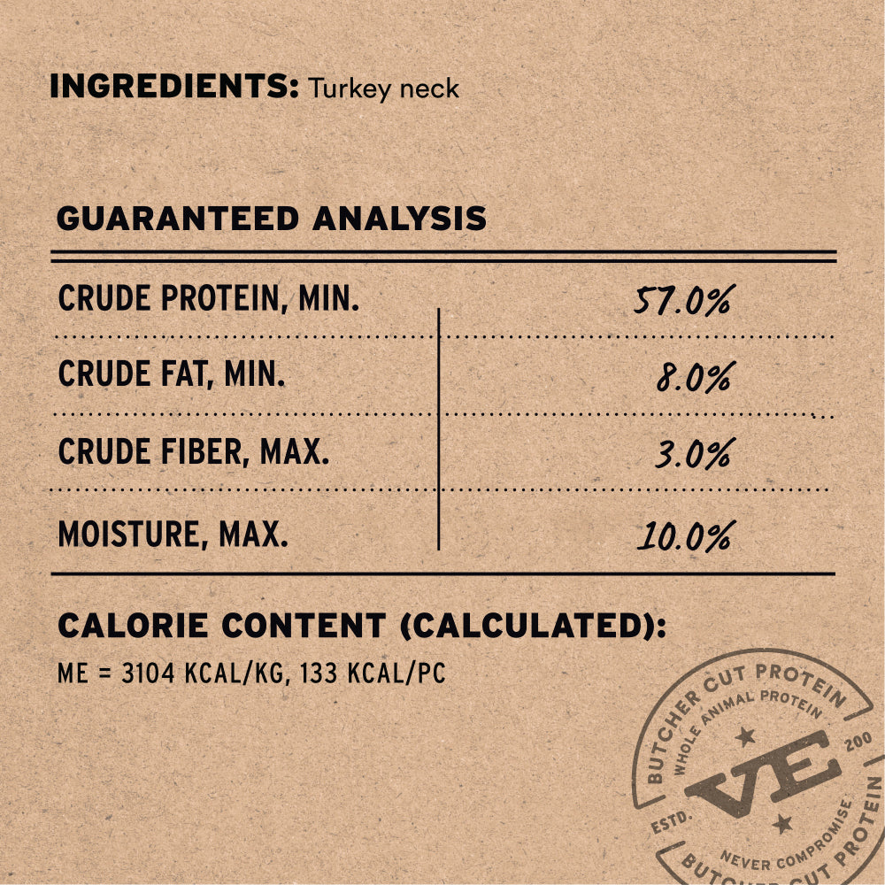 Vital Essentials freeze dried raw bar grain free single protein duck neck 0.7oz dog treat