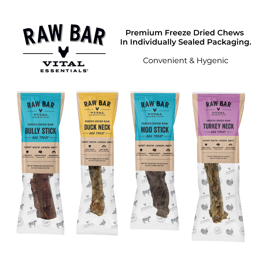 Vital Essentials freeze dried high protein single ingredient dog treats
