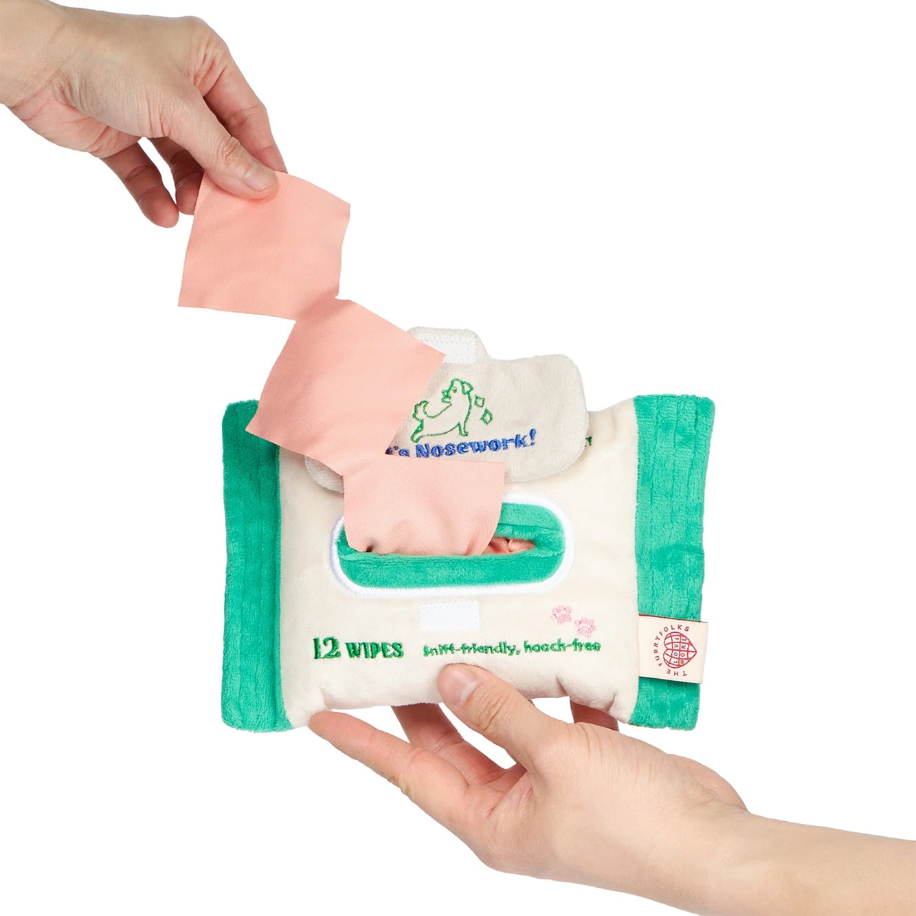 The Furryfolks Doggo Wipe Interactive Dog Toy | Nosework Treat Puzzle