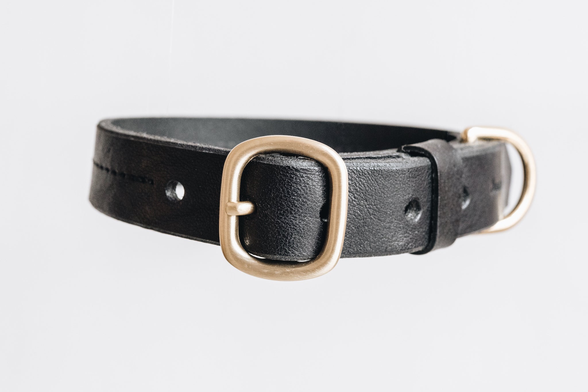 Band&Roll Fir Leather Dog Collar Ginger and Bear