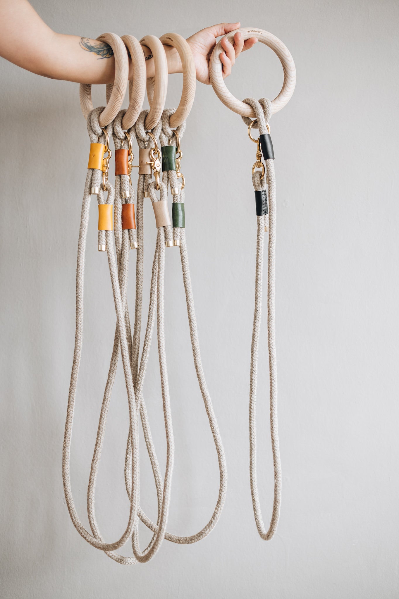 BAND&ROLL｜ECO-FRIENDLY ROPE LEASH. ASH