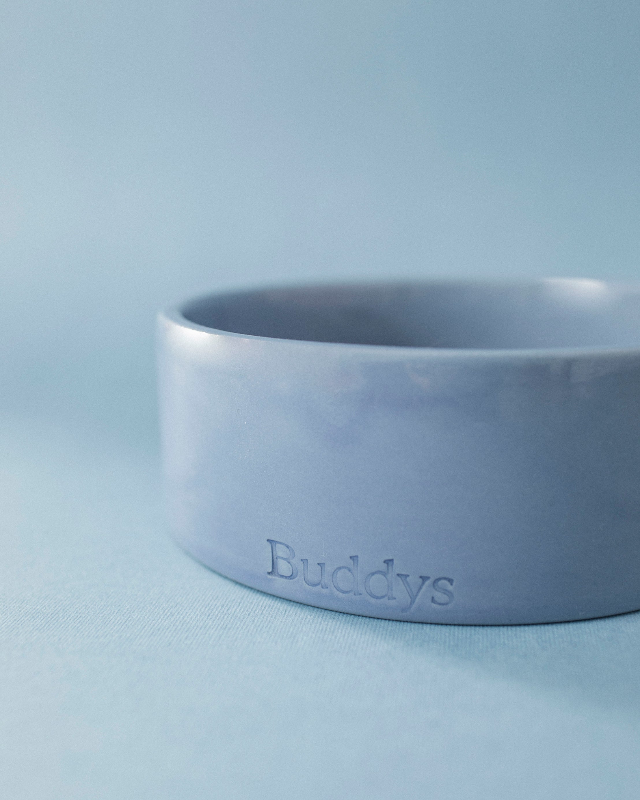 Buddy Dog Food and Water Bowl, Blue Medium