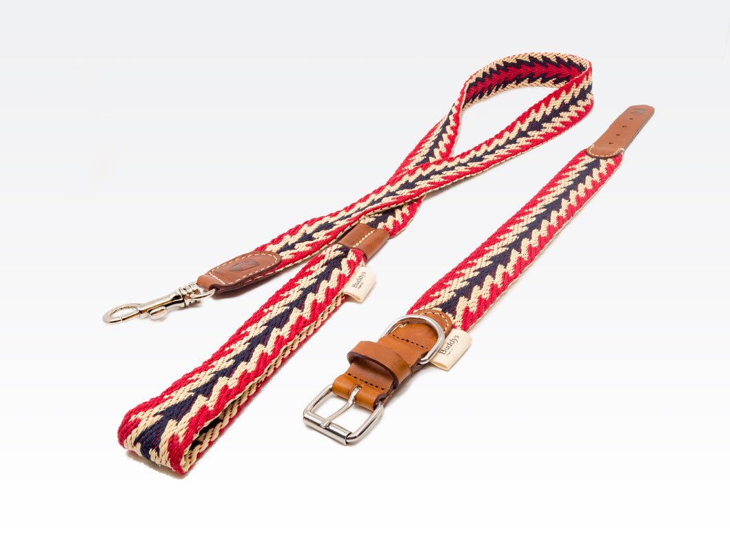 Dog Lead: Peruvian Arrow Red