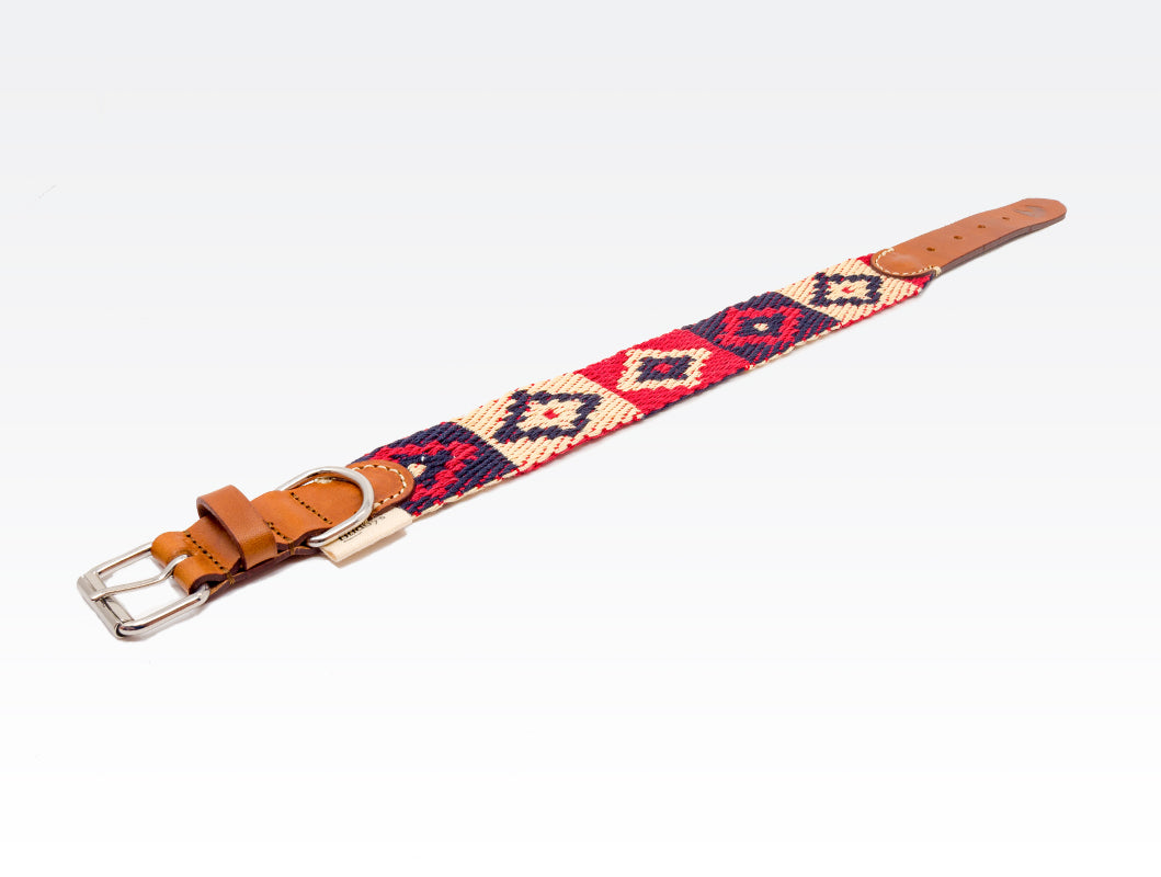 Dog Collar: Peruvian Indian Red