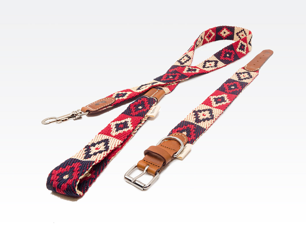 Dog Lead: Peruvian Indian Red