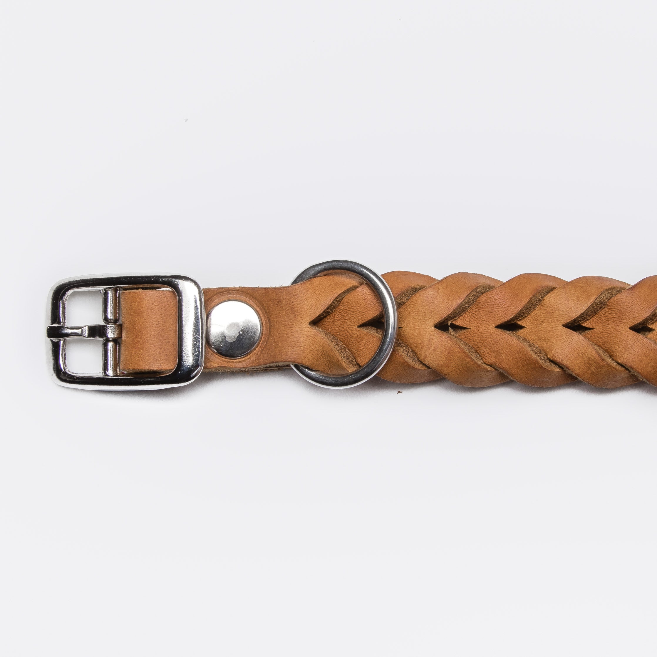 Cloud7: Central Park Leather Dog Collar, Camel