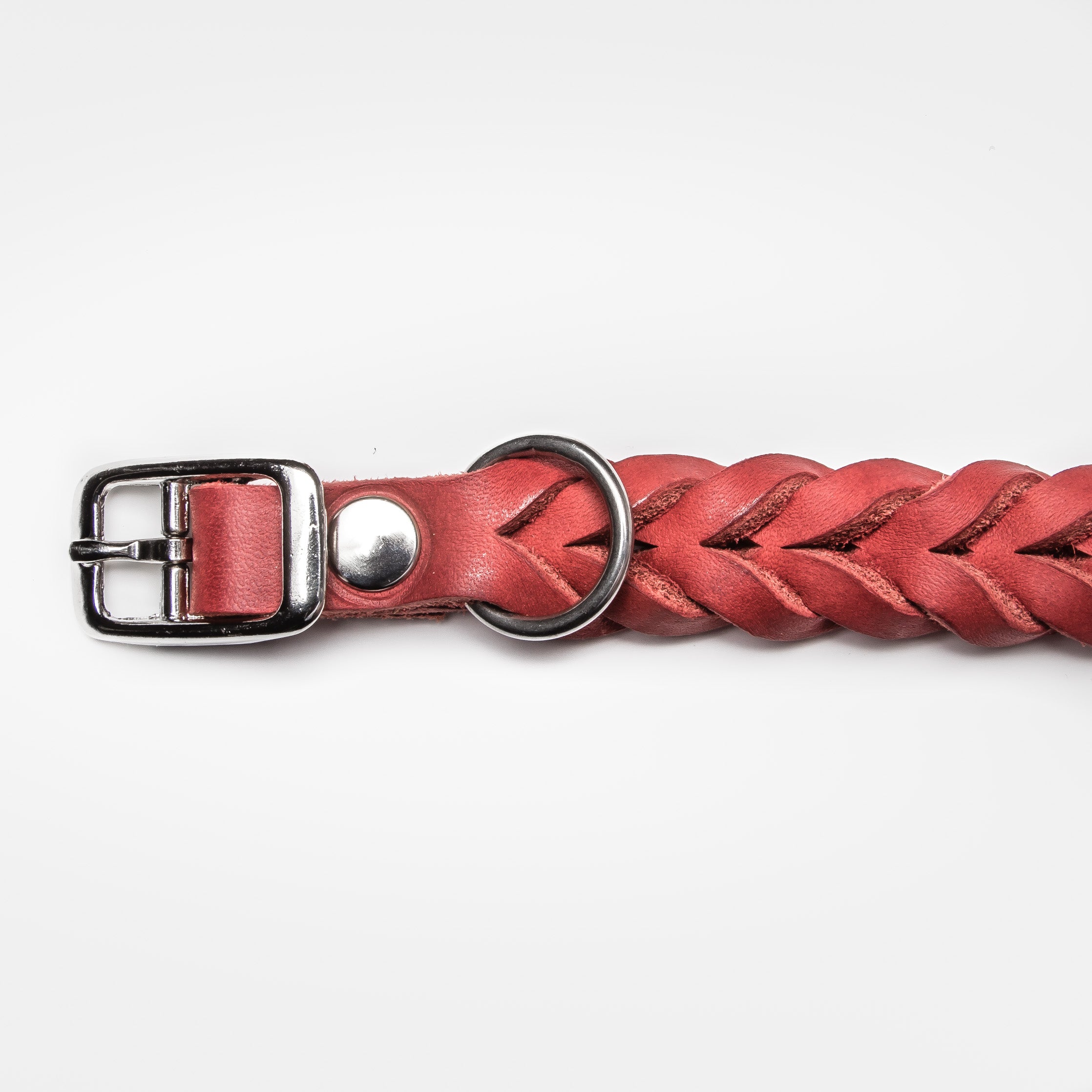 Cloud7: Central Park Leather Dog Collar, Merlot