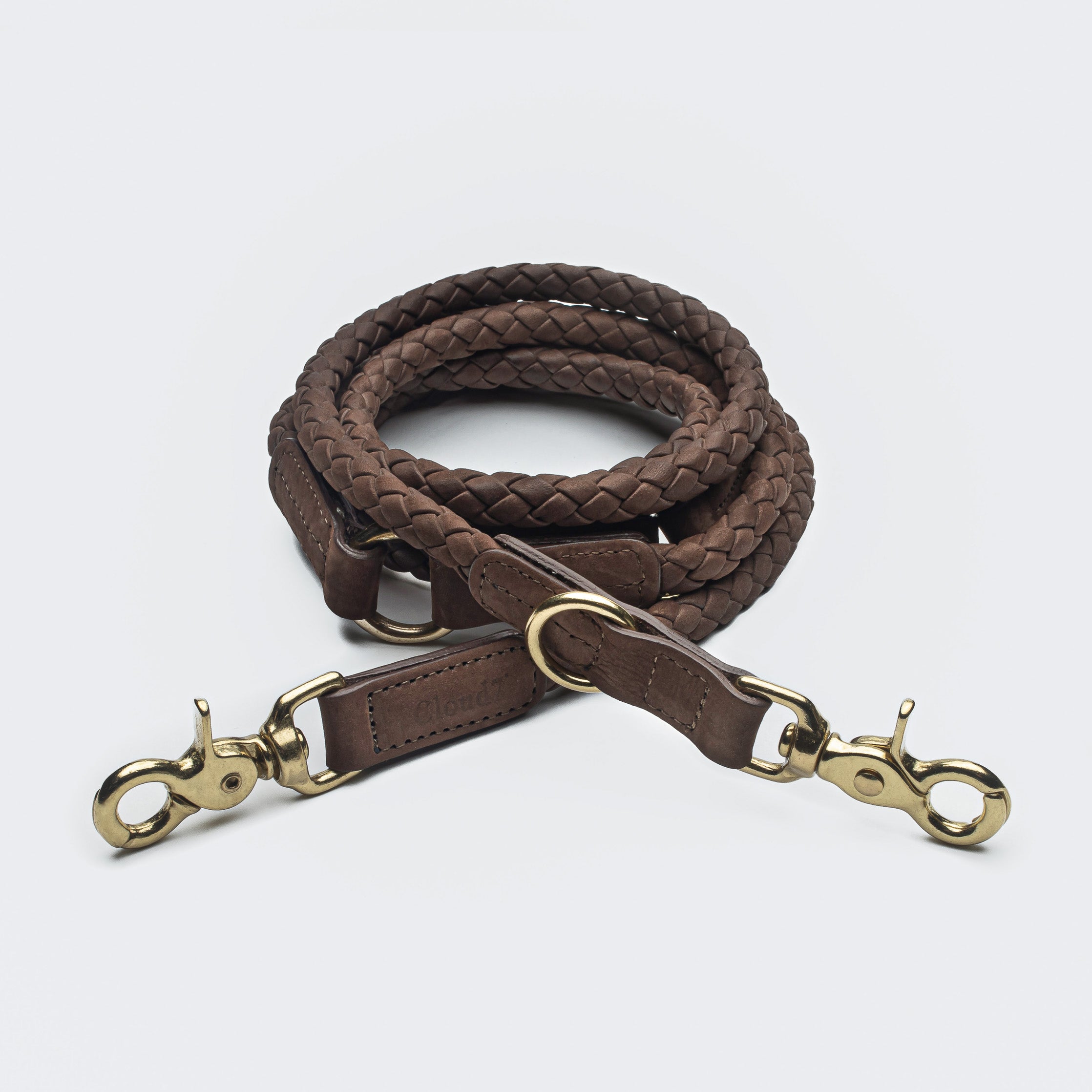 Cloud7 Dog Leather Braid Leather Ravello Hazel