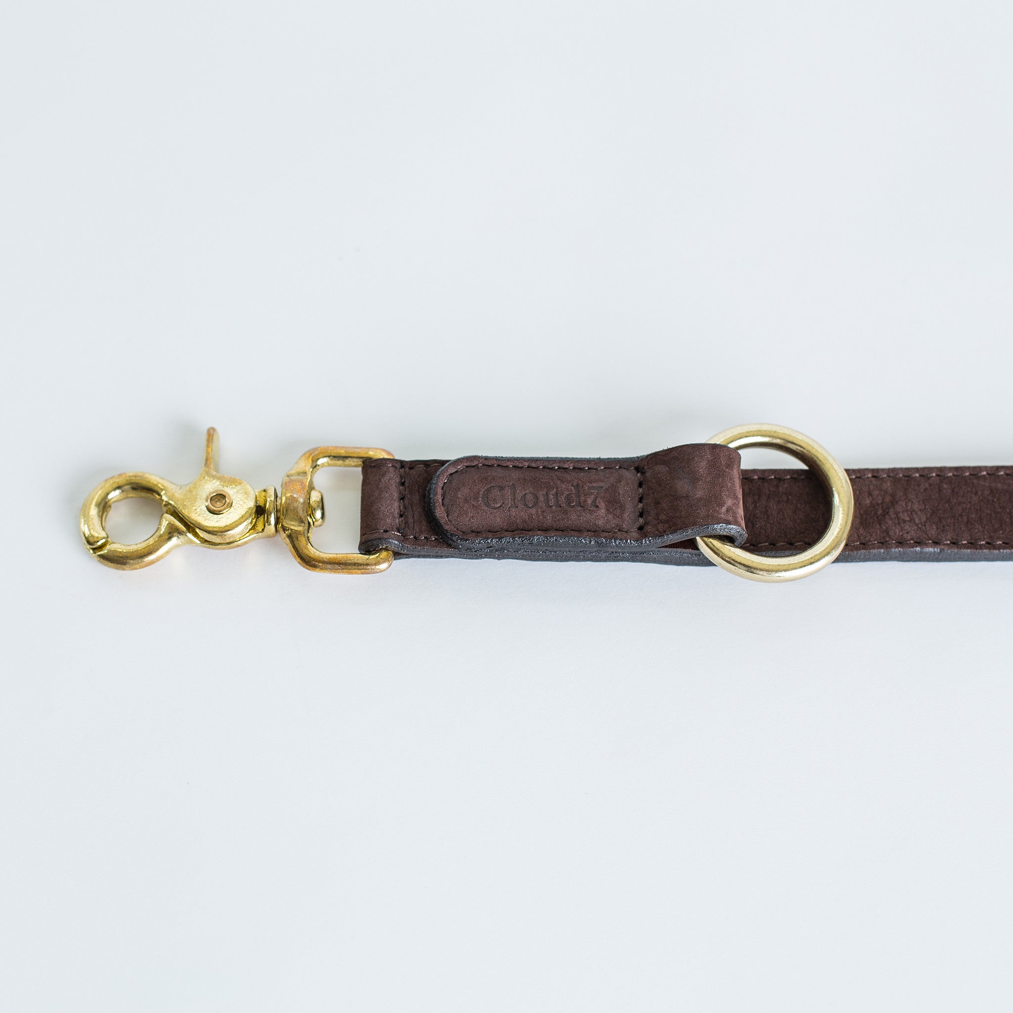 Cloud7 Tiergarten Nubuck Dog Adjustable Leash in Mocca
