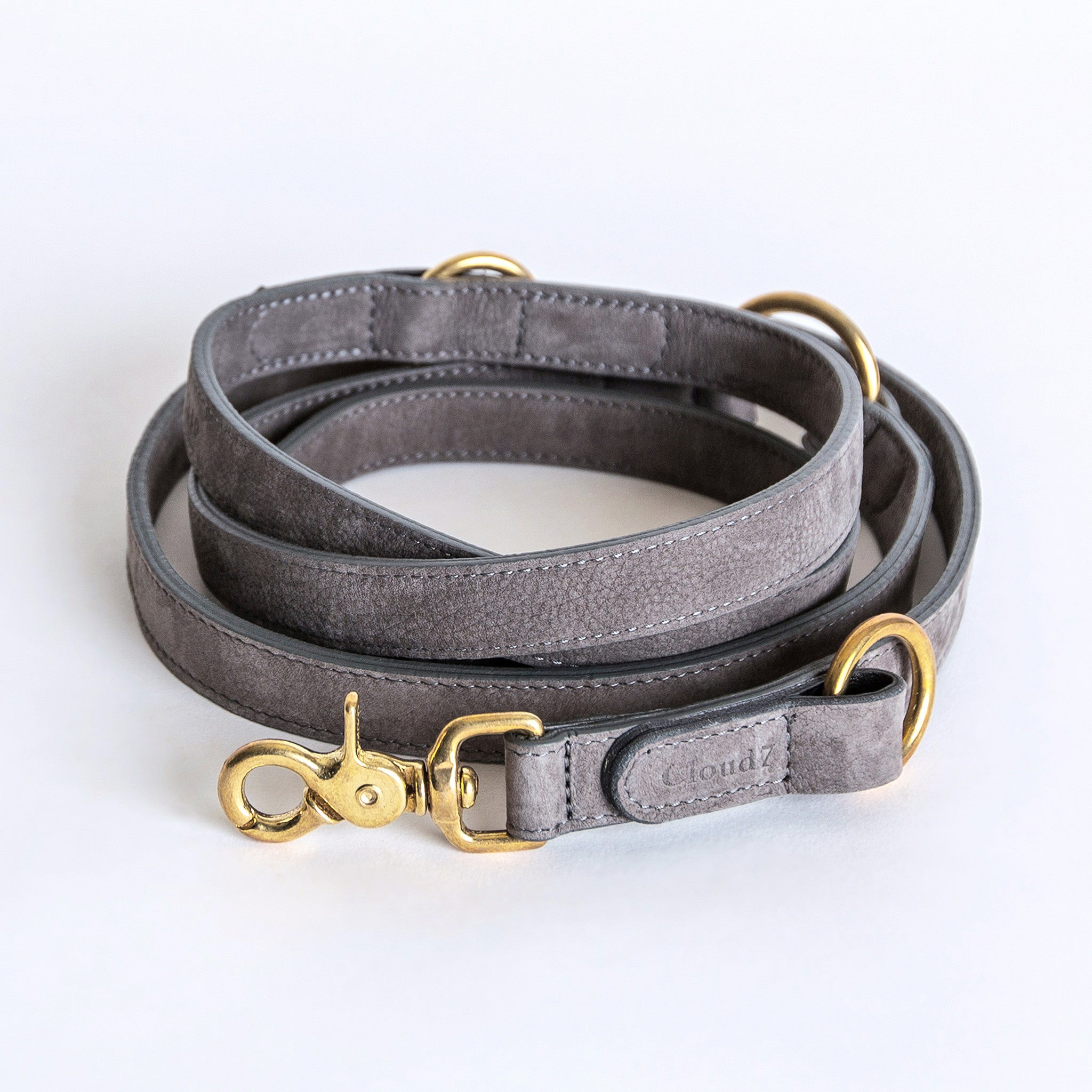 Cloud7 Tiergarten Nubuck Dog Adjustable Leash in Taupe