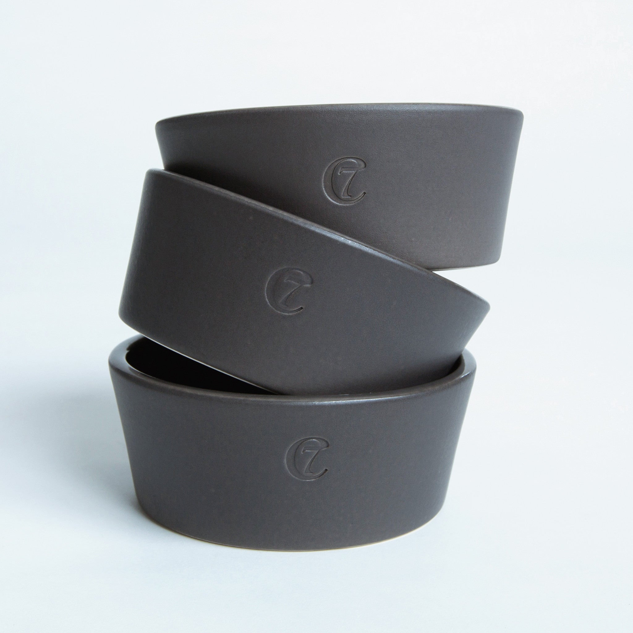 Cloud7 Dog Food and Water Oliver Bowl, Graphite