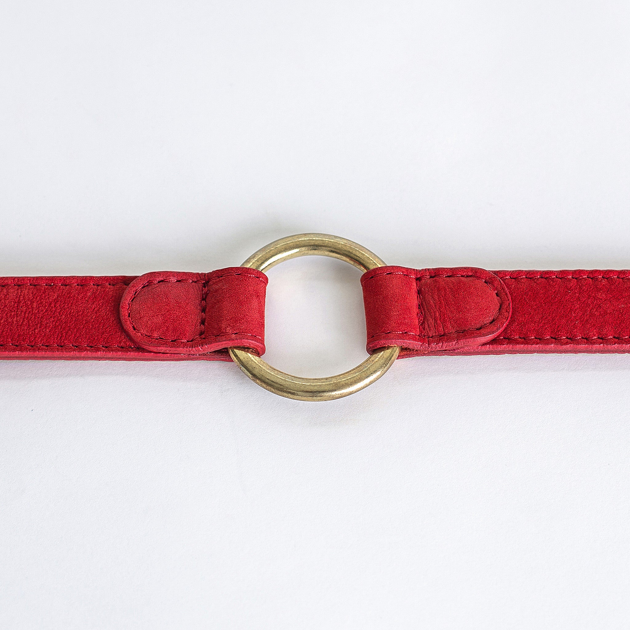 Cloud7 Tiergarten Nubuck Dog Collar in Cherry Red