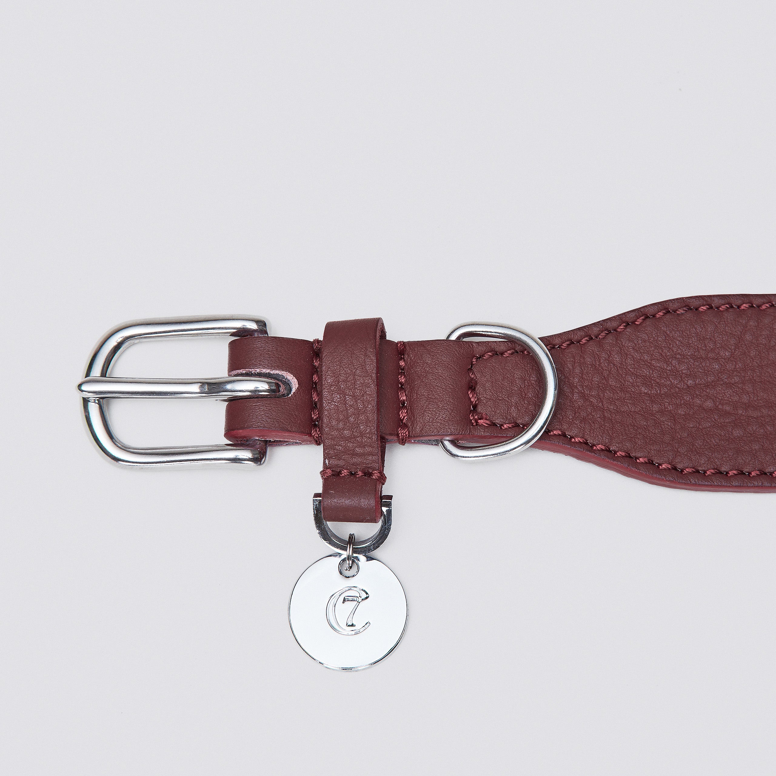 Cloud7: Vondelpark Burgundy Dog Collar