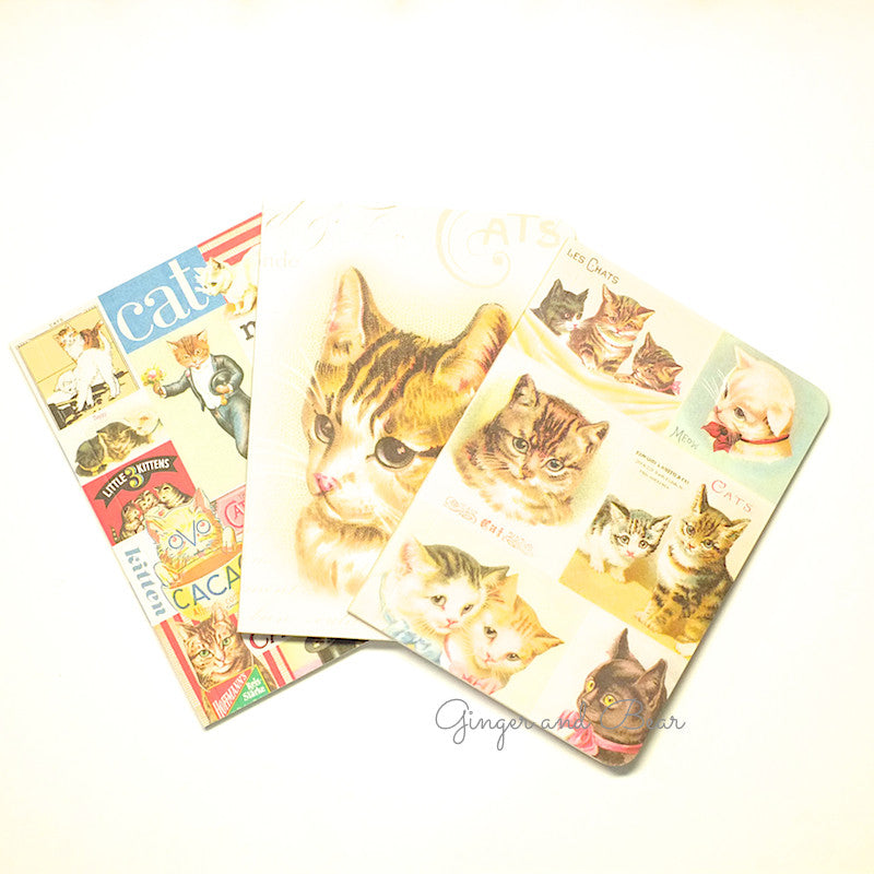 Stationery: Cavallini Vintage Cats Notebook