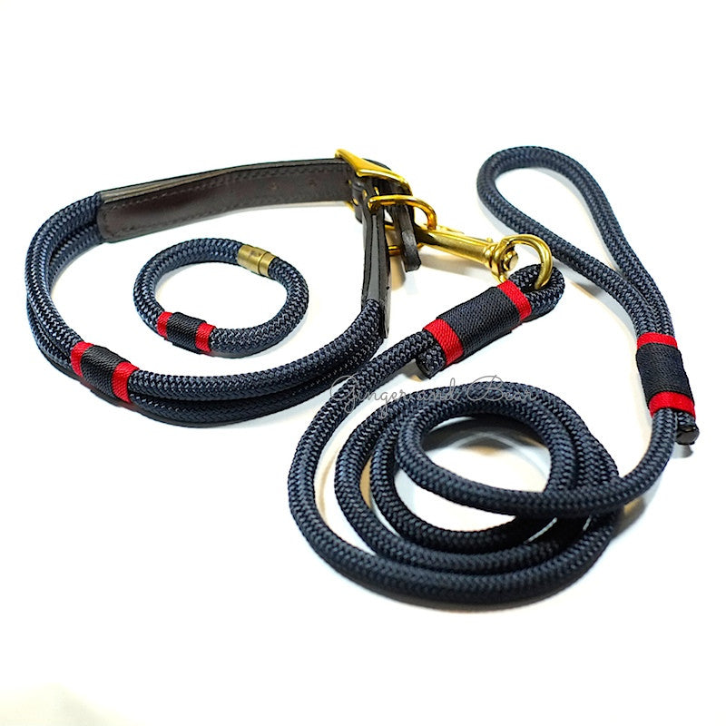 Rugged Hudson Collar: Patriot Navy with Leather buckle