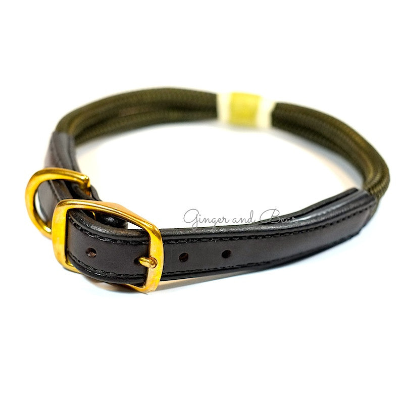 Rugged Hudson Collar: Gold & Olive