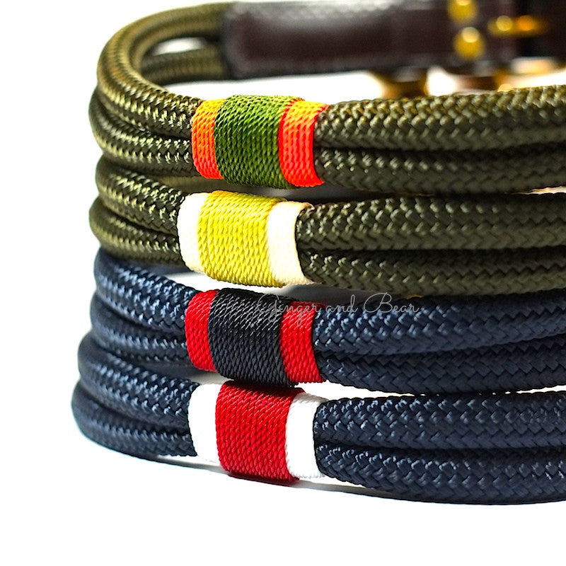 Rugged Hudson Collar: Gold & Olive