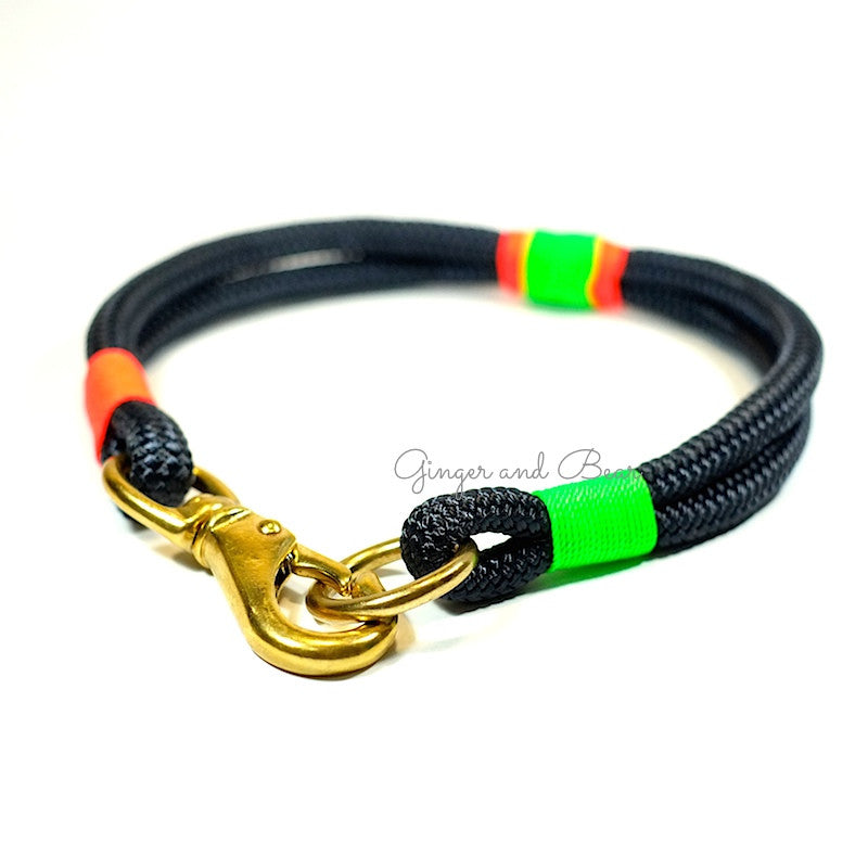 Rugged Hudson Collar: Citrus, Navy