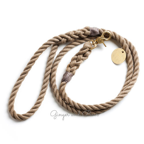Standard Rope Leash, Natural