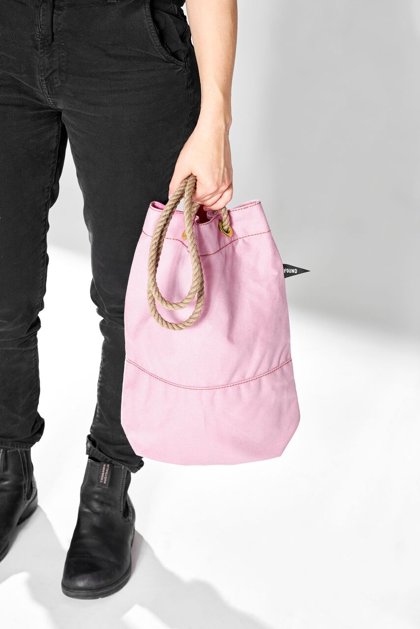 Found My Animal Cotton Canvas Tote Baby Pink