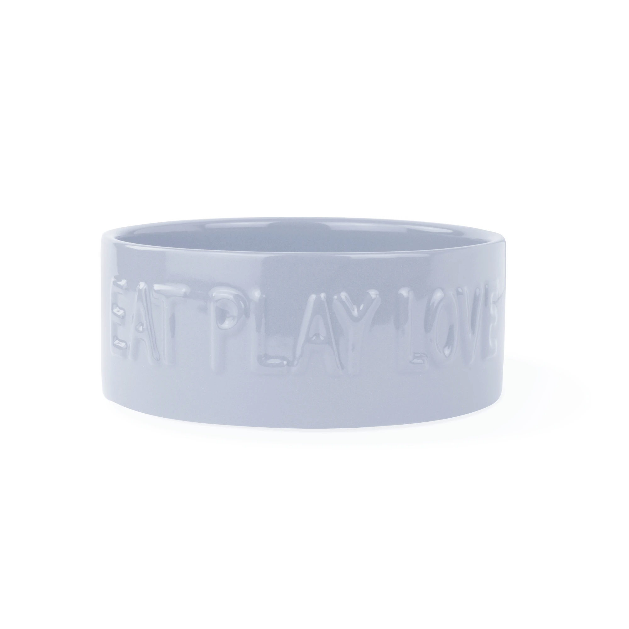 Eat Play Love Ceramic Dog Food Water Bowl