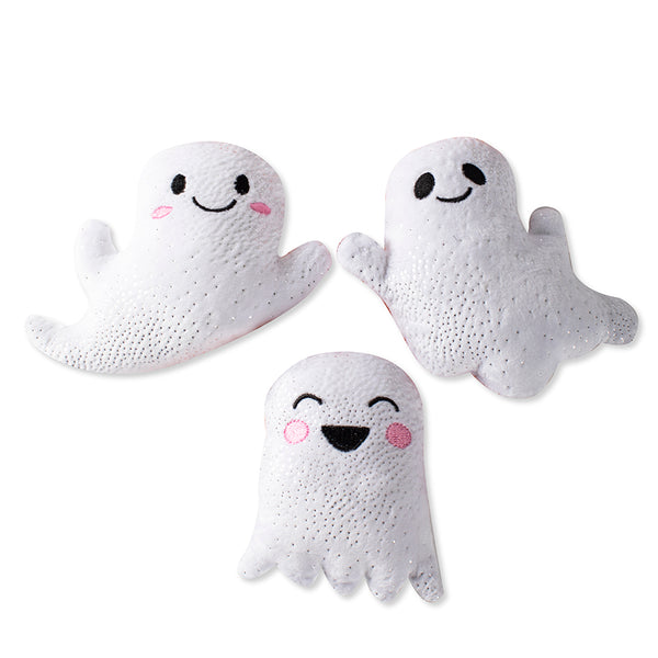 Mini Ghosts, Dog Squeaky Plush toy Ginger and Bear
