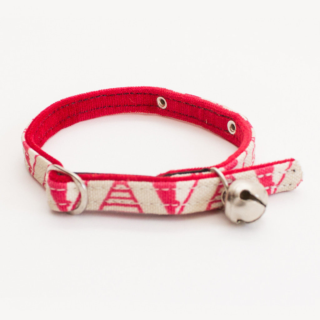 Hiro+Wolf Cat Collar, Geo Pink
