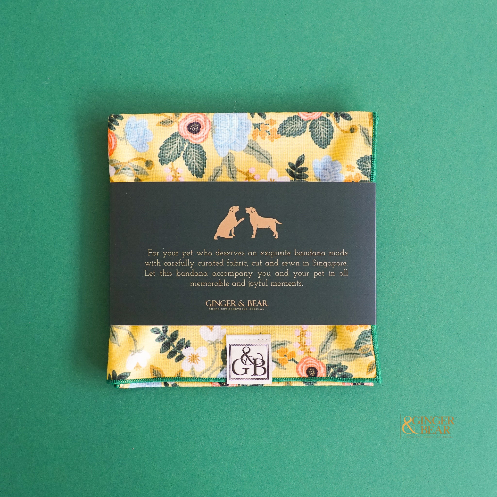 Garden Party Lemon, Dog Bandana