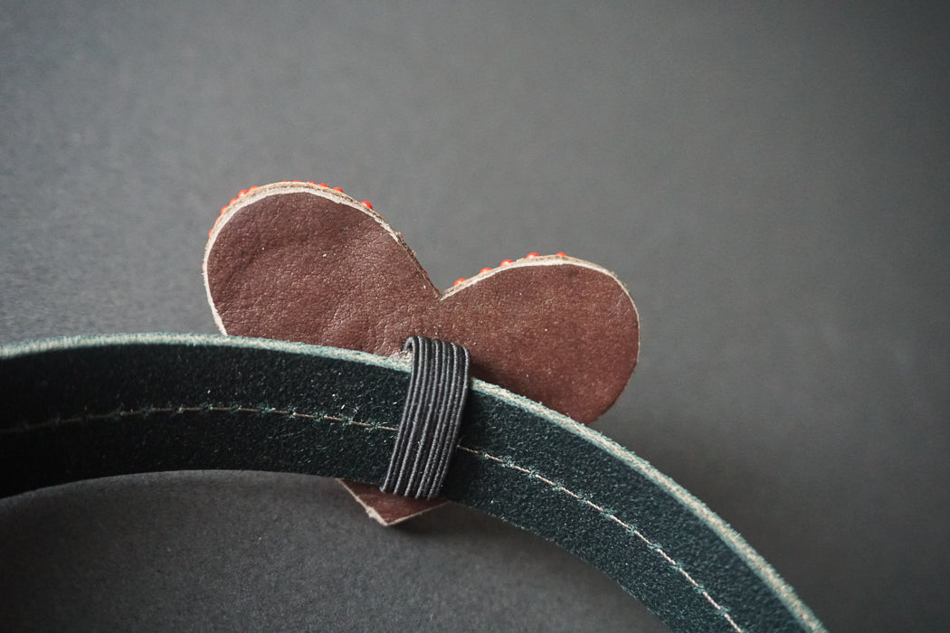 Hiro+Wolf Dog Collar Accessory: Beaded Heart