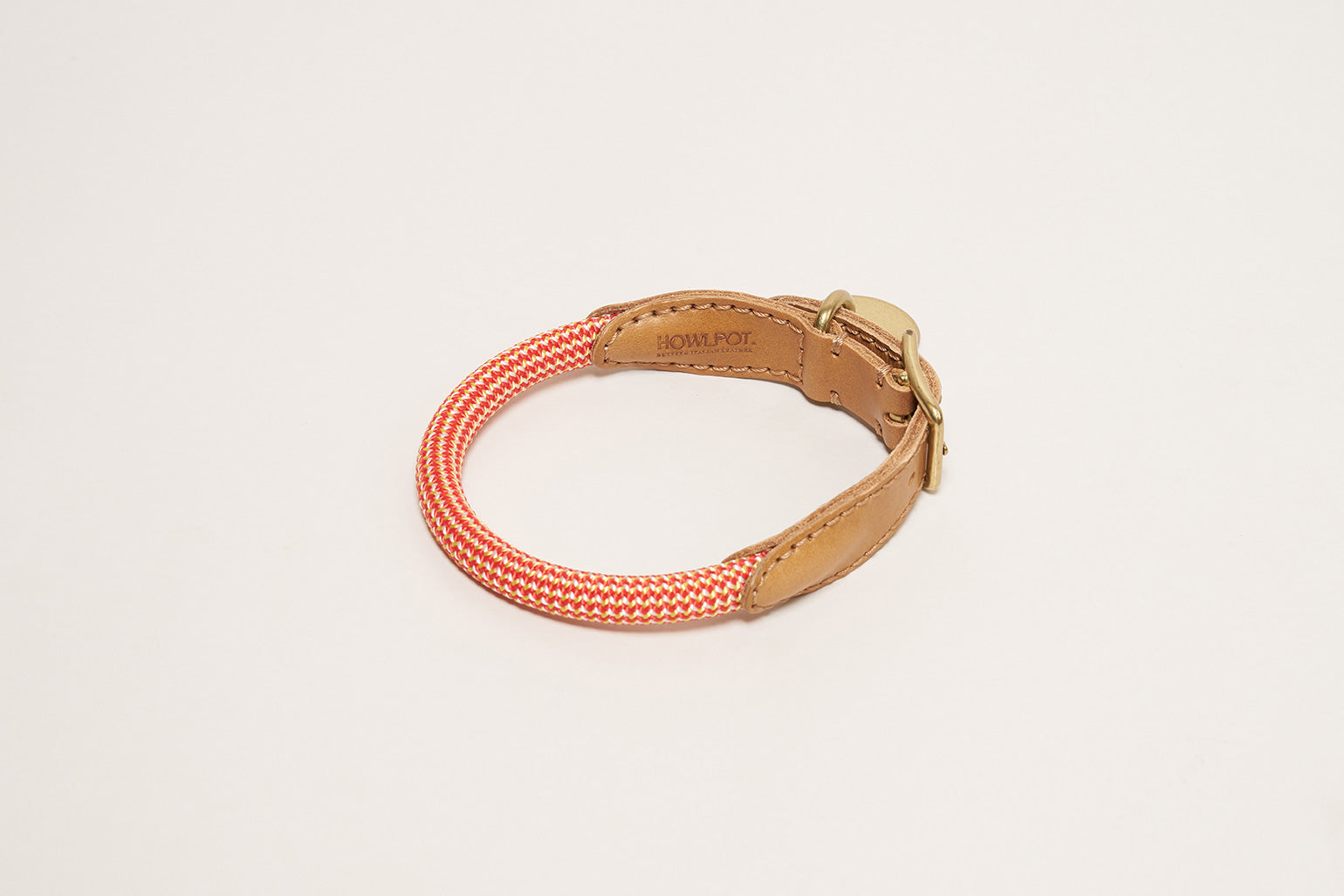 HowlPot We are Tight Rope Dog Collar Cherry Twizzle