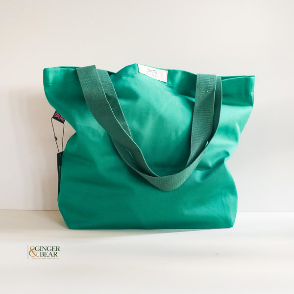 Green canvas tote clearance bag